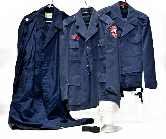 Cold War U.S. Air Force Civil Air Patrol Service Jackets, Raincoat, Garrison Cap and Belt