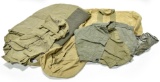 Original WWII U.S. Army Collection of Ground Sheets, Clothing Bags and One Haversack