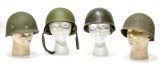 Original WWII and Cold War U.S. Army Helmet Liners and One Steel Helmet