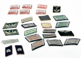 WWII German Army Collection of Rank Collar Tabs