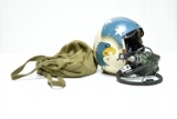 Original Cold War Era U.S. Flight Helmet and WWII Era U.S. Military Bag