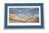 Framed Aviation Print Front Row Seats