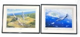 2 Framed Aviation Prints Signed
