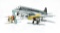 3 Vintage Toy Airplanes - 2 Wind-Up Marx & Unknown Brand, 1 Large Pressed Steel Marx Pan American