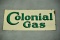 Colonial Gas DS Porcelain Gas Station Sign