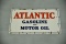 Atlantic Gasoline Motor Oil Gas Station SSP Sign