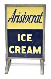 Aristocrat Ice Cream DS Metal Sidewalk Sign in Frame