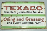 SSP TEXACO Porcelain Gas Service Station Sign