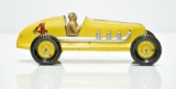 Marx Larger Pressed Steel Tin Litho #4 Sprint Indy Race Car with Driver