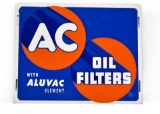 NOS AC Oil Filters with Aluvac SST Tin Gas Station Service Station Sign