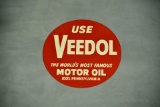 Use Veedol Motor Oil DS Metal Sign