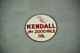 DS Porcelain KENDALL The 2000 Mile Oil Sign