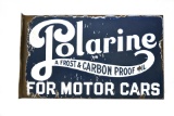 Polarine Frost & Carbon Proof Oil For Motor Cars DS Porcelain Flange Sign