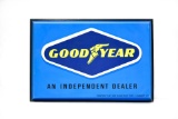 Goodyear Tire Dealer Embossed Plastic Lighted Sign
