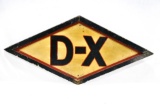 Early D-X Diamond Shaped Painted Wood Sign