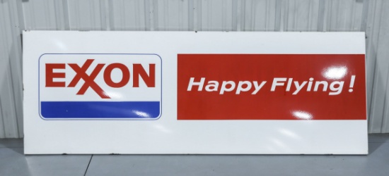 Exxon Happy Flying Porcelain Aviation Airplane Sign