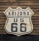 Arizona Route 66 Embossed Metal Sign - Original