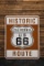 California Historic Route 66 Reflective Road Sign - New
