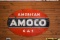 AMOCO American Gas Oval Porcelain Sign