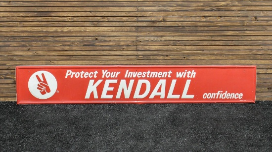 "Protect Your Investment with Kendall" (Motor Oil) Metal Sign