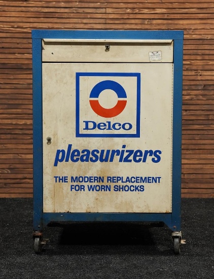 AC Delco Pleasurizers Shock Absorbers Rolling Storage Cabinet