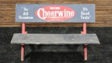 Cheerwine Wooden Advertising Bench