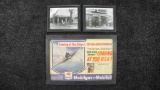Mobiloil WWII Victory Poster and Gas Station Photographs