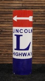 Lincoln Highway Porcelain Enamel Sign - Reproduction
