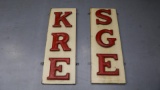 1950s Kresge Vertical Metal Sign