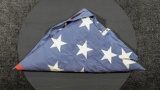 Large 50-Star Canvas American Flag