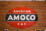AMOCO American Gas Oval Porcelain Sign
