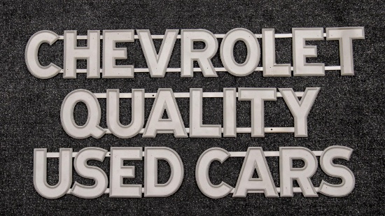 Chevrolet Quality Used Cars Cast Signs