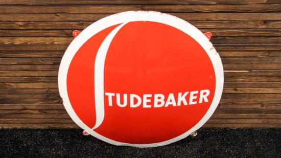 Studebaker Convex Enamel Sign