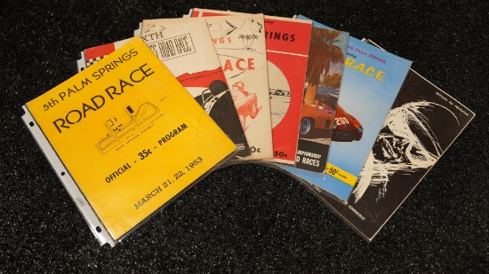 Seven Palm Spring Road Race/SCCA Championship Programs 1953-1961
