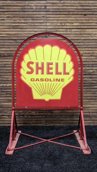 1950s Shell Sidewalk Sign