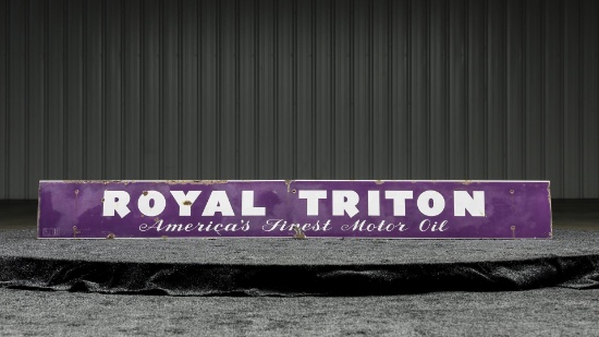Royal Triton Large Enamel Sign