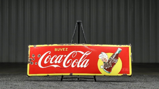 Buvez Coca-Cola Enamel Sign