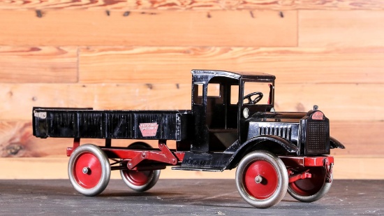 Packard Keystone Enclosed Cab Coal Truck Pressed Steel Toy