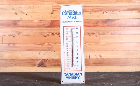 Canadian Mist Tin Advertising Thermometer