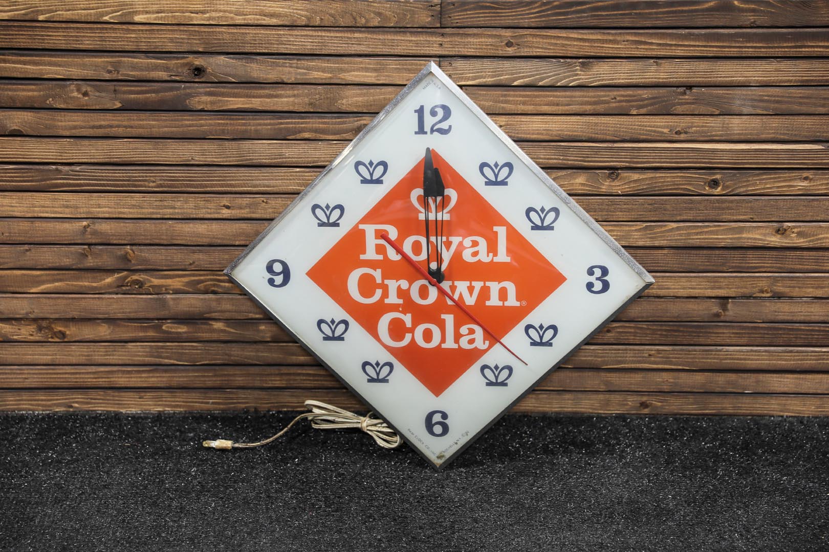 Circa Late 1950s Royal Crown Cola Lighted Clock Proxibid