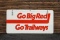 Go Big Red Continental Trailways Sign
