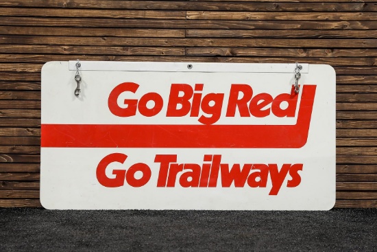 Go Big Red Continental Trailways Sign