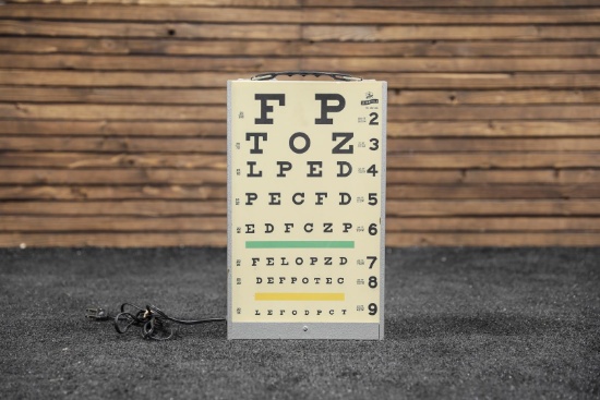 Eye Exam Chart Lighted Sign