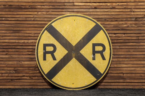 1970s Railroad Crossing Sign