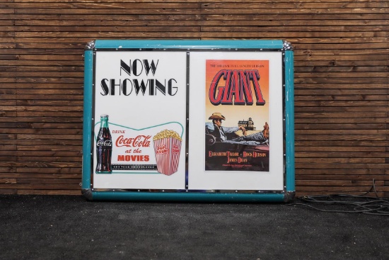 Art Deco Style Portable Display Sign