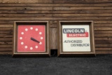 Circa 1970s Lincoln Electric - Authorized Dealer Clock