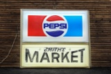 Pepsi/Smith's Market Lighted Sign