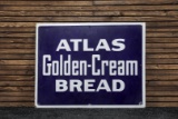 Atlas Golden-Cream Bread Porcelain Sign