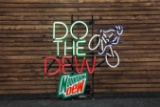 Mountain Dew Bicycle Neon Sign