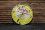 Circa Mid-1950s Borden's Dairy Clock